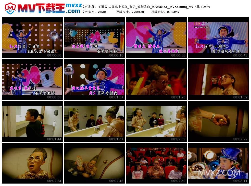 王祖蓝-大雀鸟小雀鸟_粤语_流行歌曲_MA405172